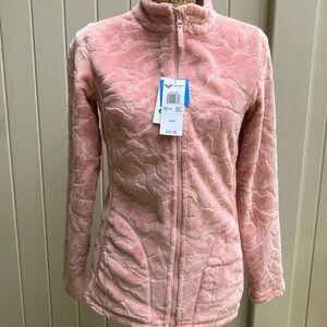 Roxy girls zip jacket fleece pink 16